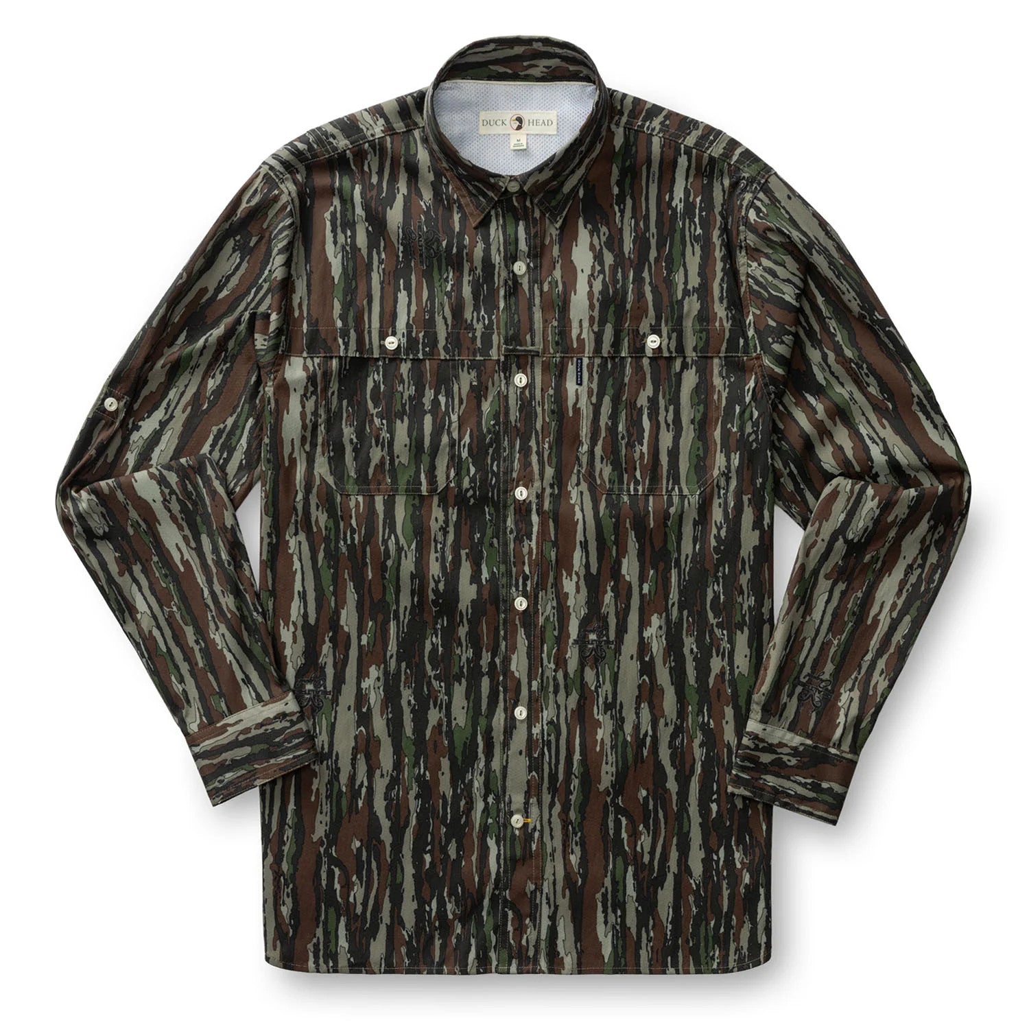Realtree Duck Head Long Sleeve Performance Dobby Guide Shirt - Realtree Original