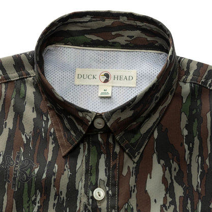 Realtree Duck Head Long Sleeve Performance Dobby Guide Shirt - Realtree Original