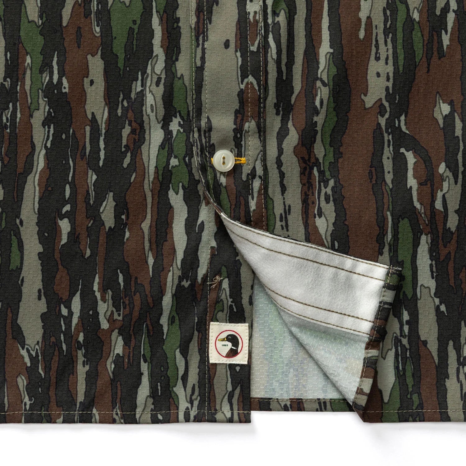 Realtree Duck Head Long Sleeve Performance Dobby Guide Shirt - Realtree Original