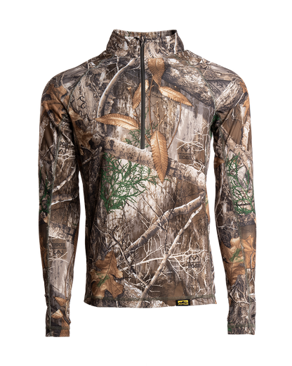 Realtree King's Camo XKG Elevation 1/4 zip Realtree Shirt - Realtree EDGE