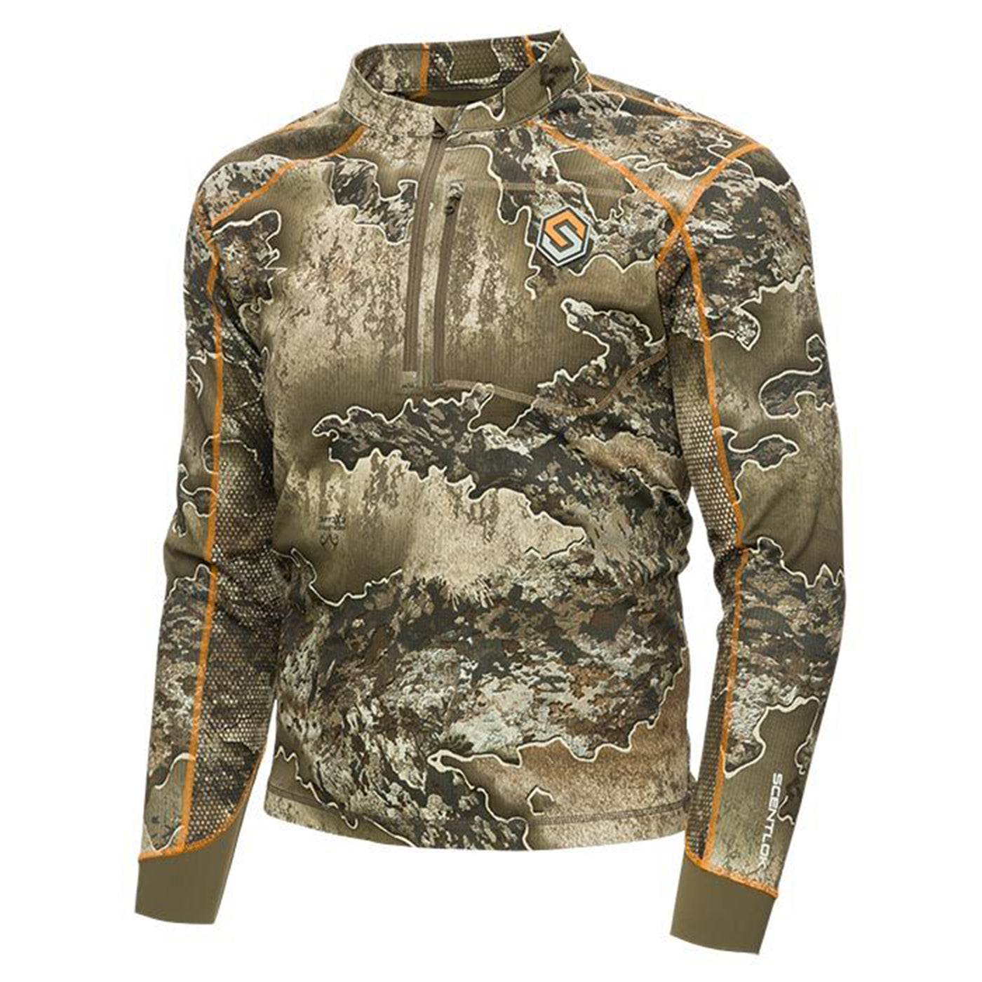 Realtree Scentlok Savanna AERO Attack V2 1/4 Zip Hunting Shirt - Realtree Camo