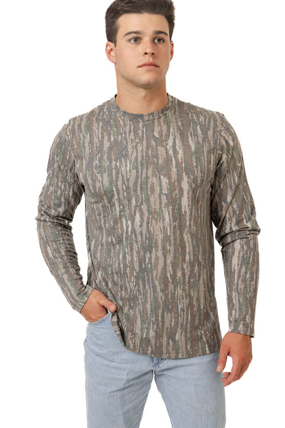 Realtree Long Sleeve Tri-Blend Faded Camo Shirt - Realtree Original