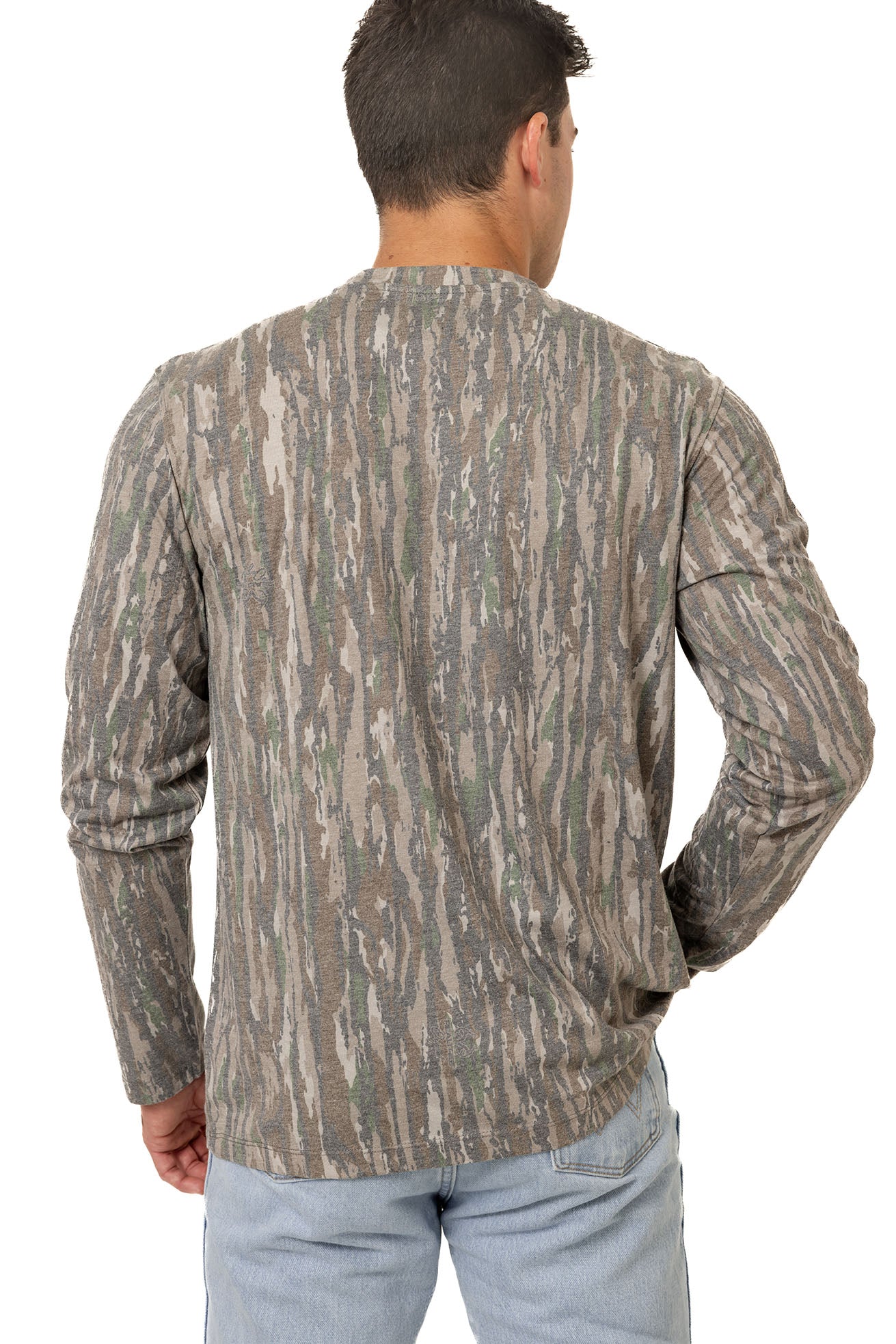 Realtree Long Sleeve Tri-Blend Faded Camo Shirt - Realtree Original