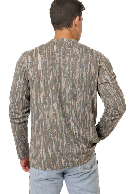 Realtree Long Sleeve Tri-Blend Faded Camo Shirt - Realtree Original