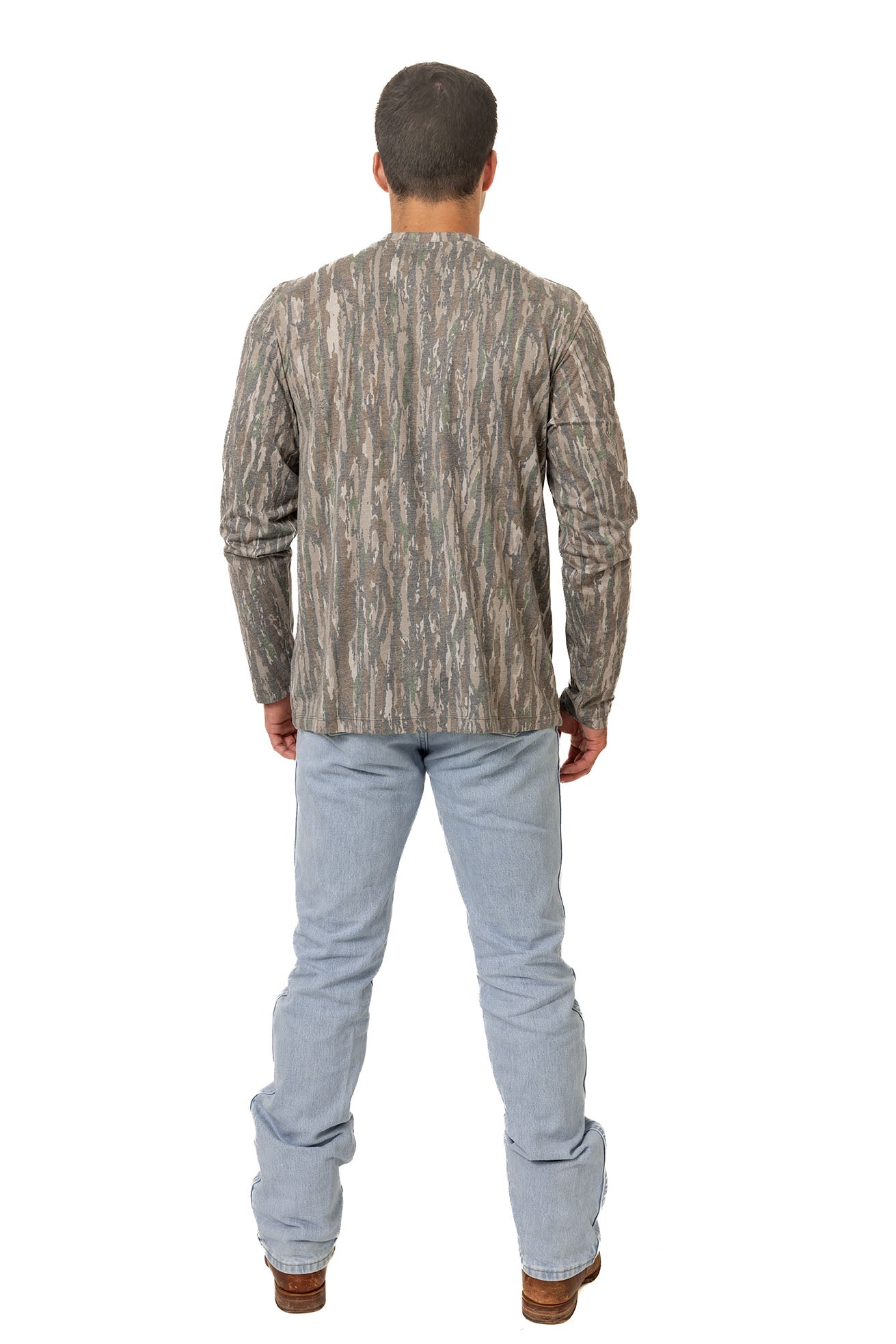 Realtree Long Sleeve Tri-Blend Faded Camo Shirt - Realtree Original