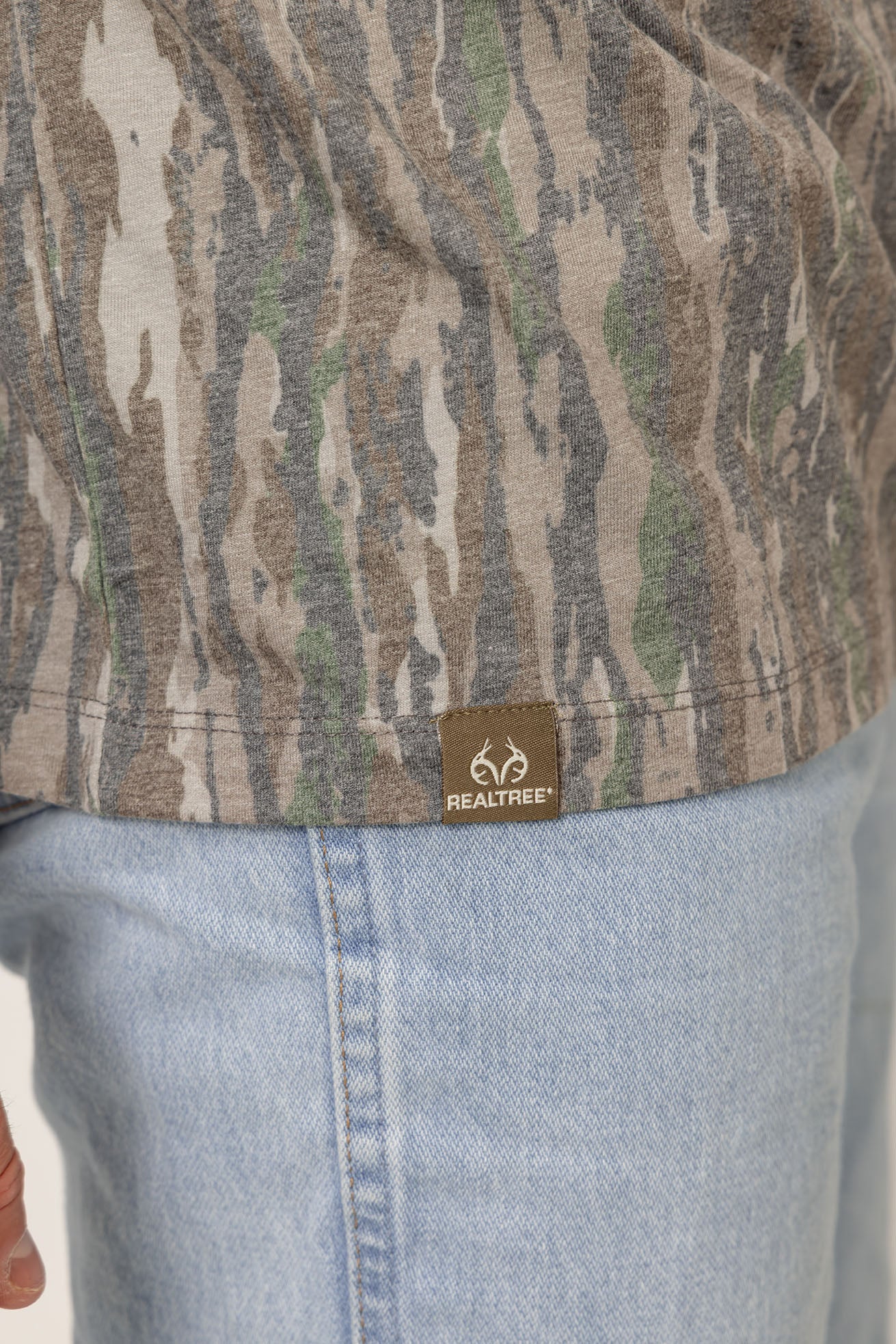 Realtree Long Sleeve Tri-Blend Faded Camo Shirt - Realtree Original