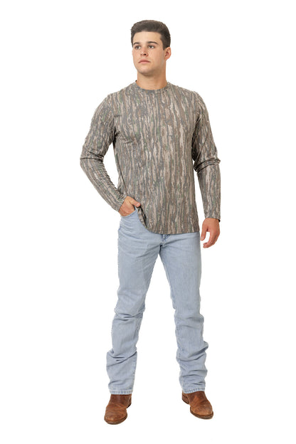 Realtree Long Sleeve Tri-Blend Faded Camo Shirt - Realtree Original