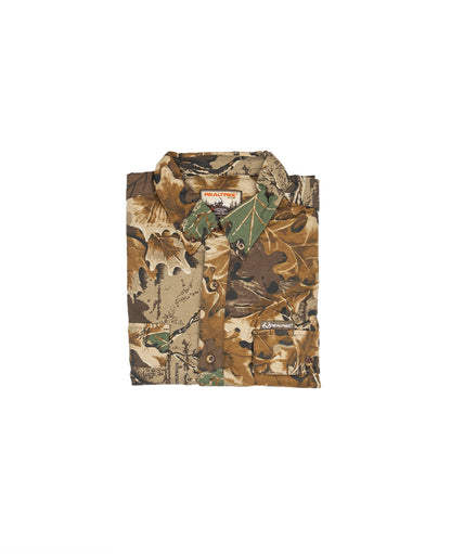 Realtree Button Down Long Sleeve Hunting Camp Shirt - Realtree Advantage Classic