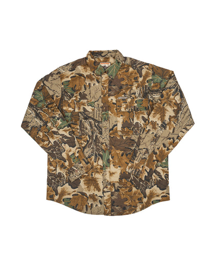Realtree Button Down Long Sleeve Hunting Camp Shirt - Realtree Advantage Classic