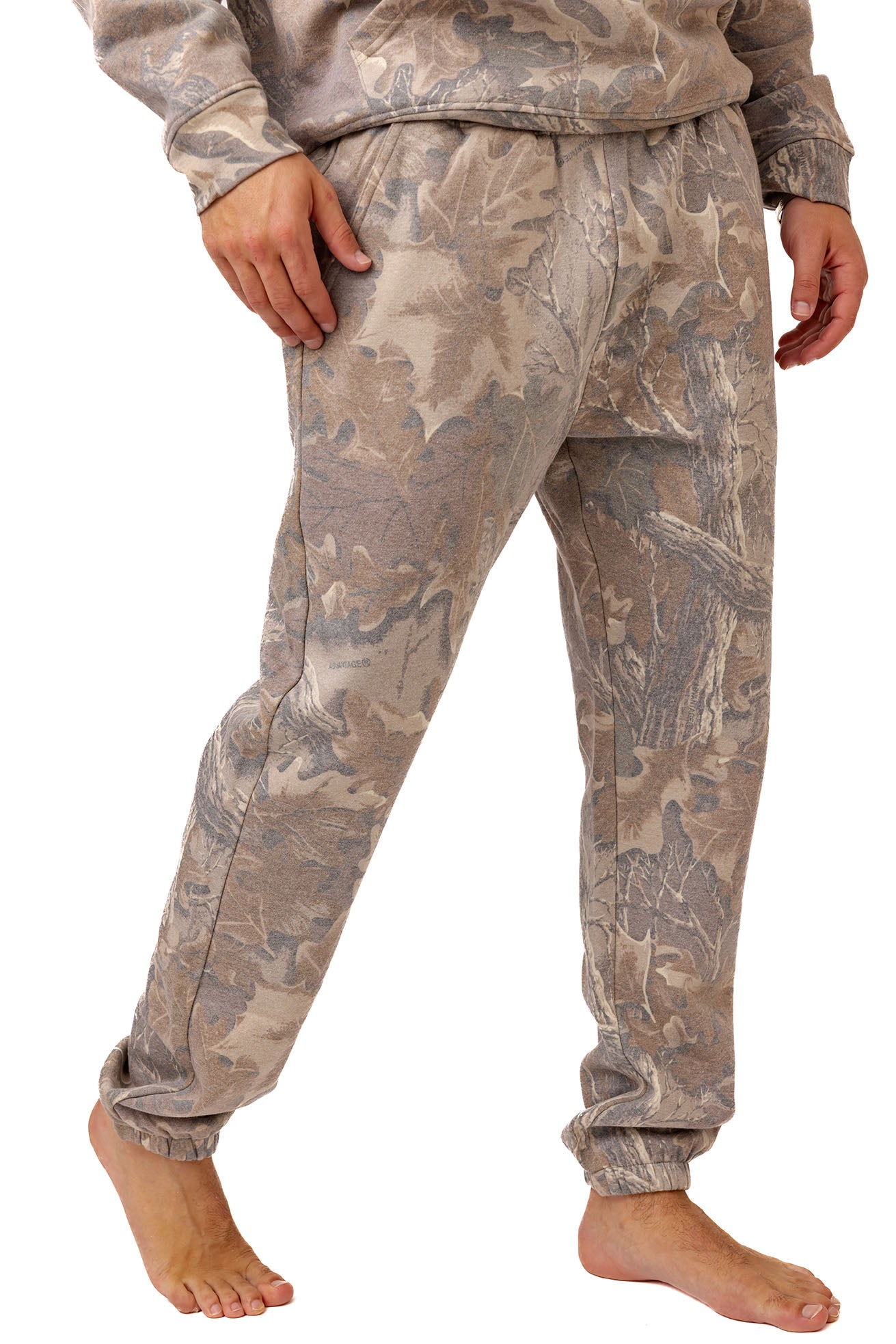 Realtree Unisex Faded Poly Cotton Camo Sweatpants - Realtree Advantage Classic