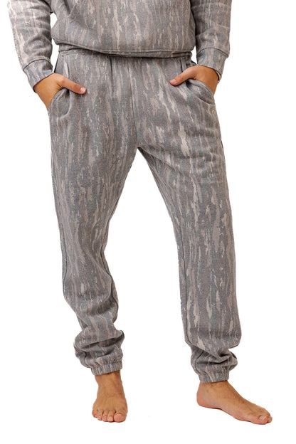 Realtree Unisex Faded Poly Cotton Camo Sweatpants - Realtree Original