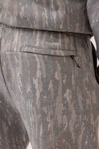 Realtree Unisex Faded Poly Cotton Camo Sweatpants - Realtree Original