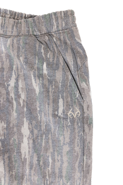 Realtree Unisex Faded Poly Cotton Camo Sweatpants - Realtree Original