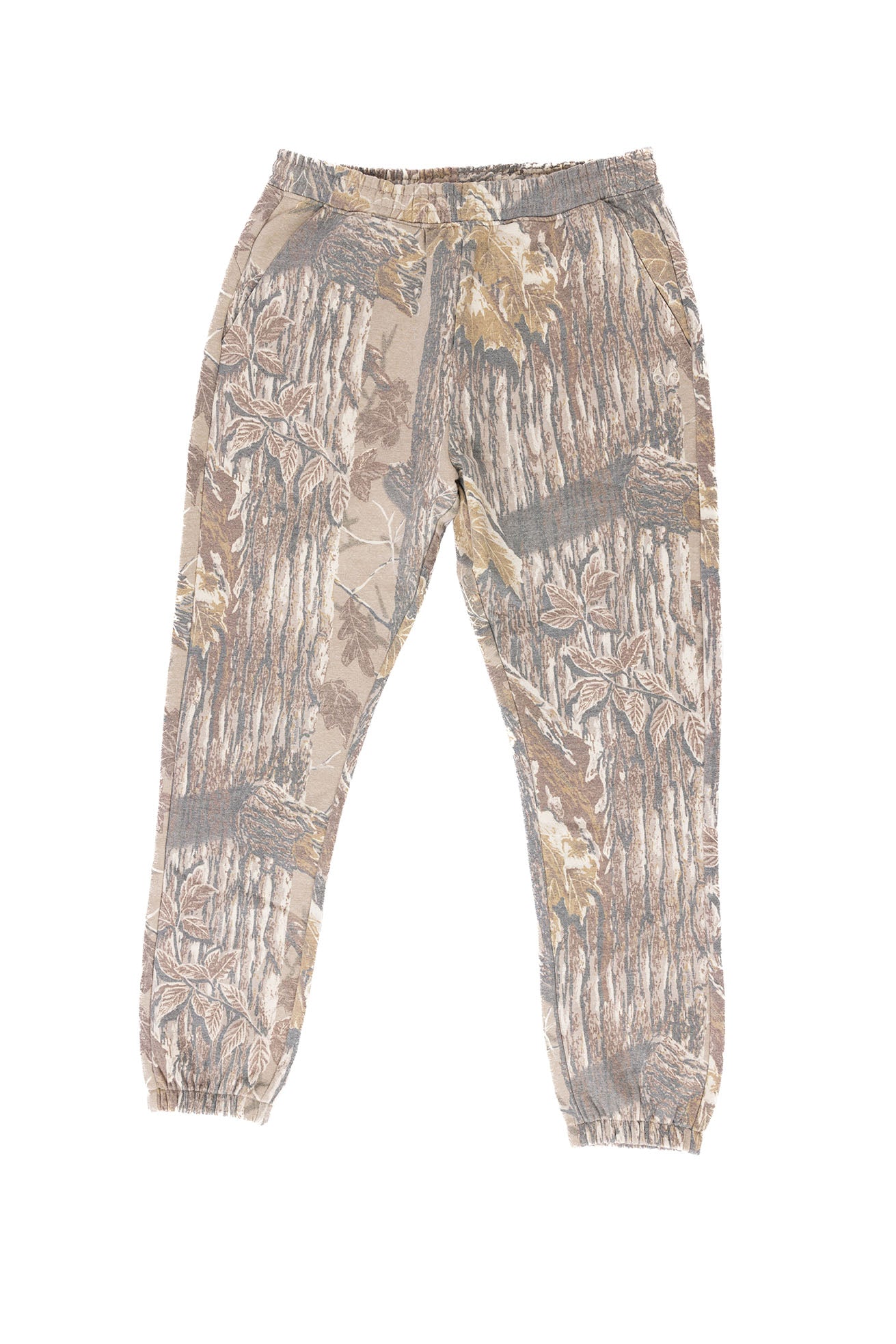 Realtree Unisex Faded Poly Cotton Camo Sweatpants - Realtree Xtra Grey
