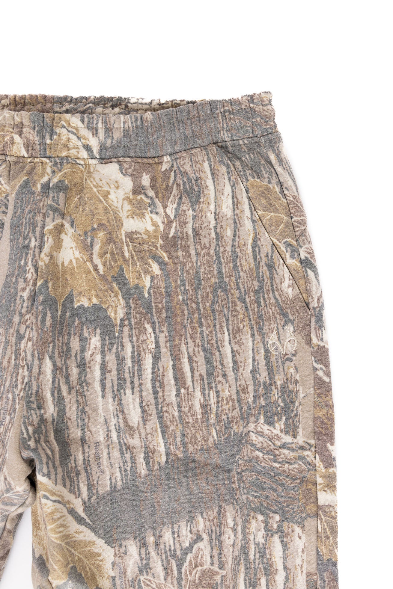 Realtree Unisex Faded Poly Cotton Camo Sweatpants - Realtree Xtra Grey