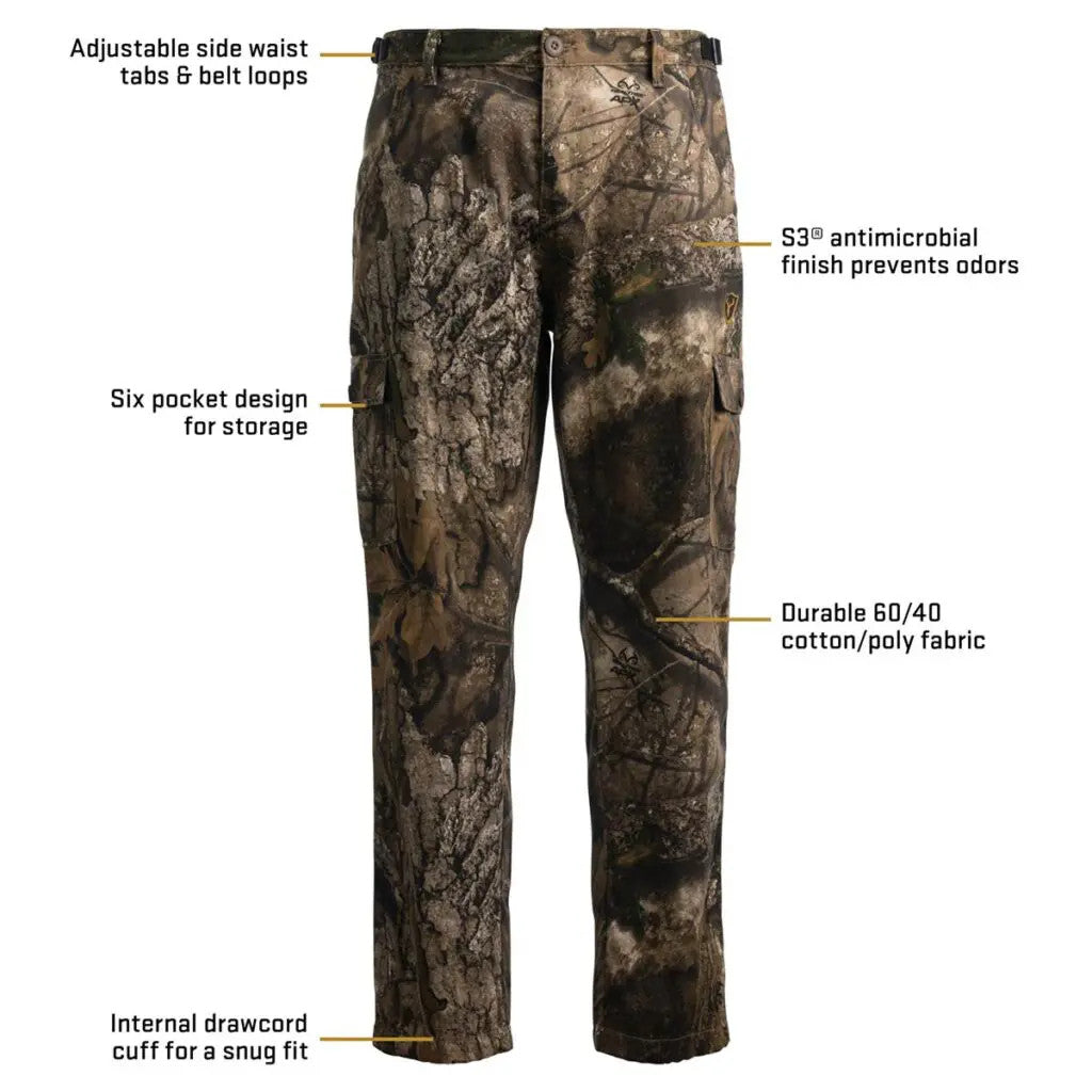 Realtree Blocker Outdoors Fused Cotton Field Hunting Pants - Realtree Camo