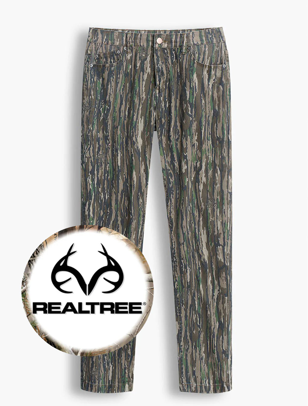 Realtree Mugsy Denim Casual Fit Camo Jeans - Realtree Original