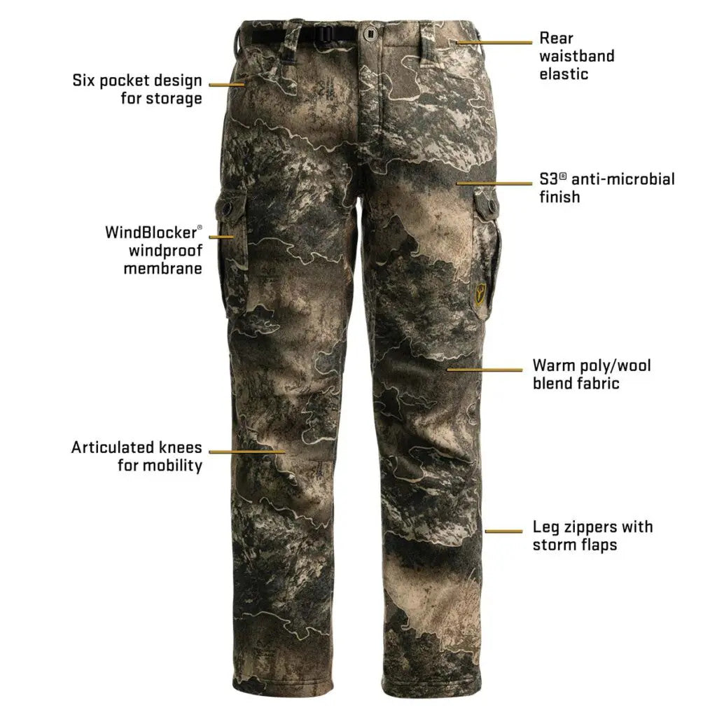 Realtree Blocker Outdoors Shield Wooltex Pro Camo Pants - Realtree EXCAPE