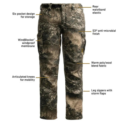 Realtree Blocker Outdoors Shield Wooltex Pro Camo Pants - Realtree EXCAPE