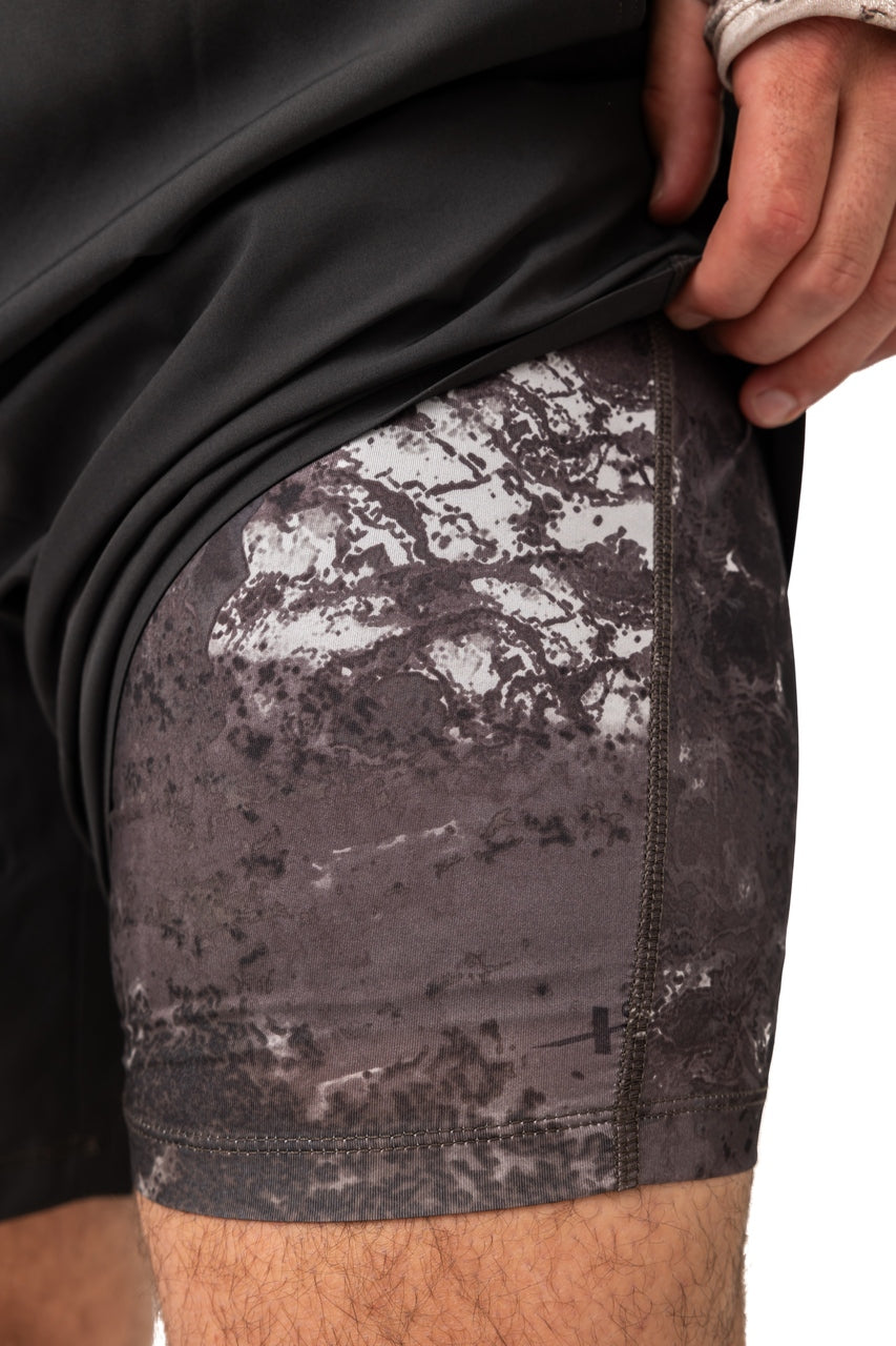 Realtree Lined Black Short - Realtree XTREME Colors