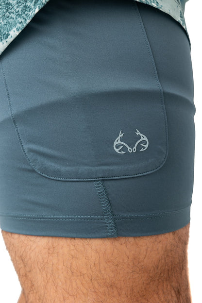 Realtree Lined Blue Short - Realtree XTREME Colors