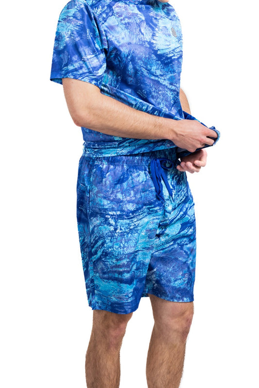 Realtree Realtree Ocean Blue Fishing Ohana Swim Trunk - Realtree Aspect