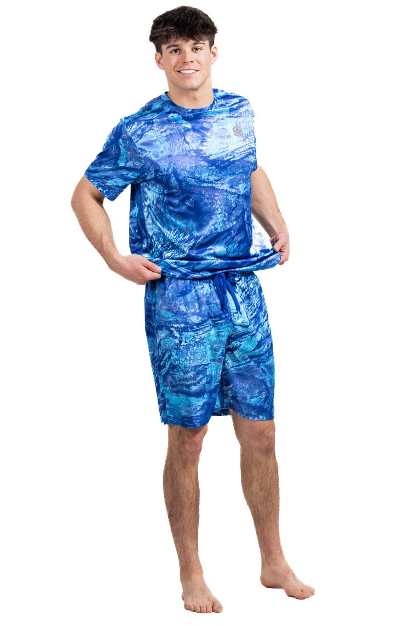 Realtree Realtree Ocean Blue Fishing Ohana Swim Trunk - Realtree Aspect