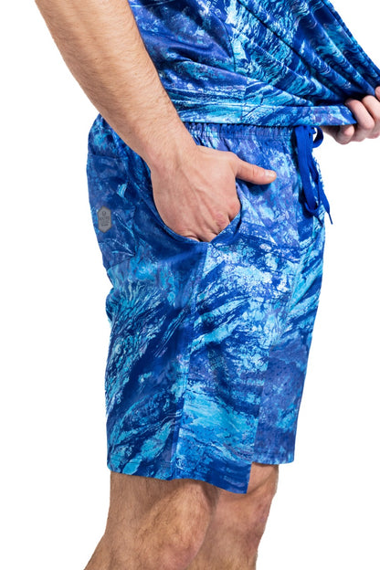 Realtree Realtree Ocean Blue Fishing Ohana Swim Trunk - Realtree Aspect