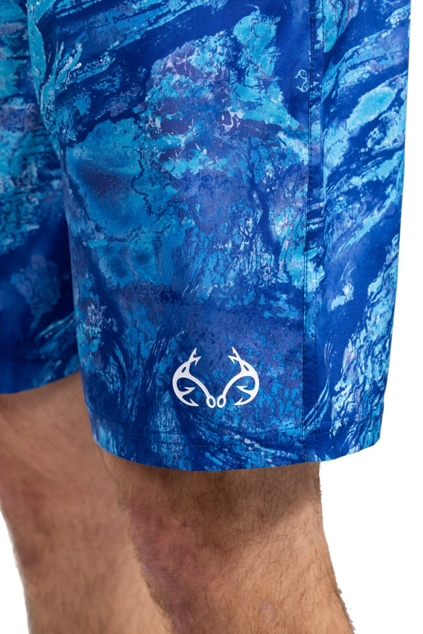 Realtree Realtree Ocean Blue Fishing Ohana Swim Trunk - Realtree Aspect