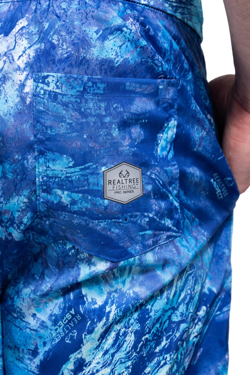 Realtree Realtree Ocean Blue Fishing Ohana Swim Trunk - Realtree Aspect