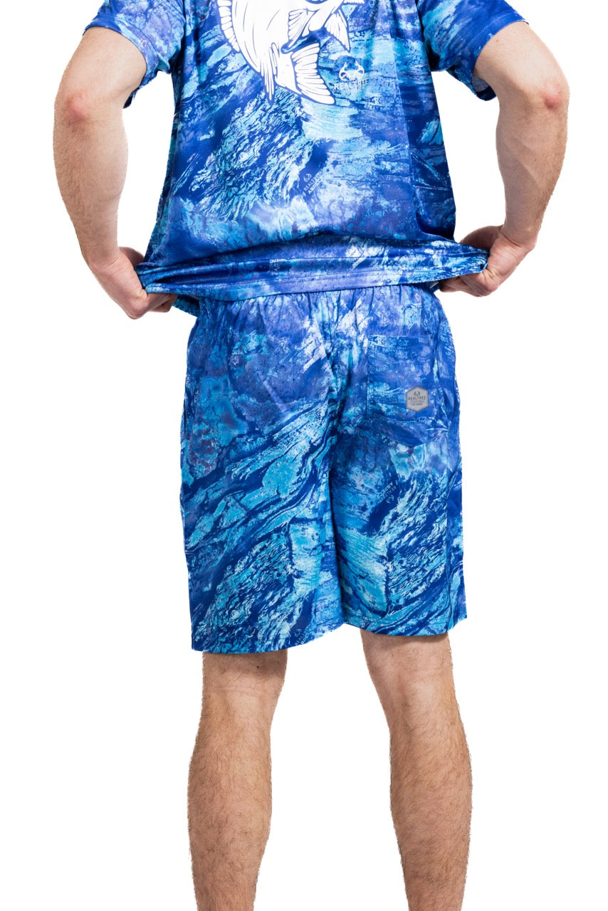 Realtree Realtree Ocean Blue Fishing Ohana Swim Trunk - Realtree Aspect