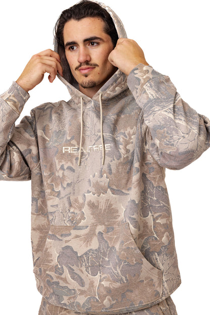 Realtree Unisex Faded Camo Poly Cotton Hoodie - Realtree Advantage Classic