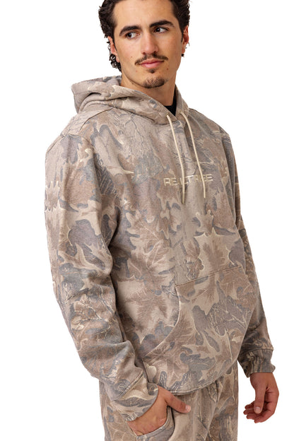 Realtree Unisex Faded Camo Poly Cotton Hoodie - Realtree Advantage Classic