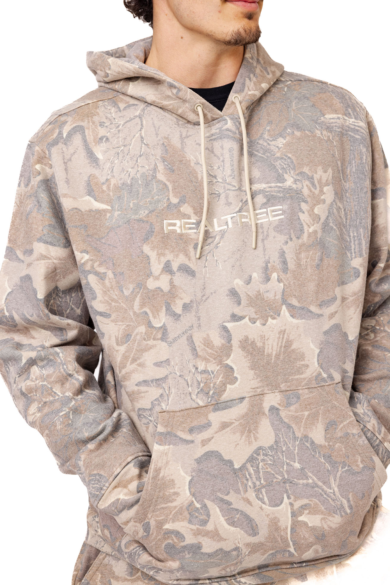 Realtree Unisex Faded Camo Poly Cotton Hoodie - Realtree Advantage Classic
