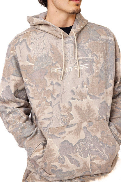 Realtree Unisex Faded Camo Poly Cotton Hoodie - Realtree Advantage Classic