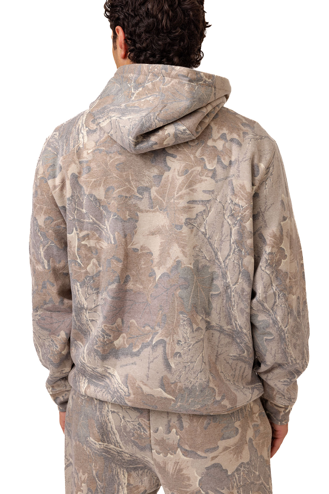 Realtree Unisex Faded Camo Poly Cotton Hoodie - Realtree Advantage Classic