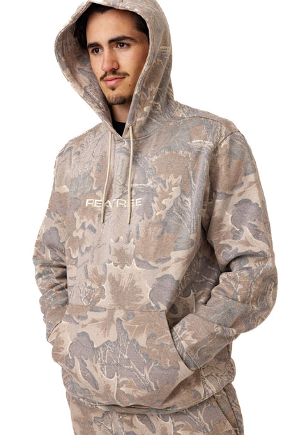 Realtree Unisex Faded Camo Poly Cotton Hoodie - Realtree Advantage Classic