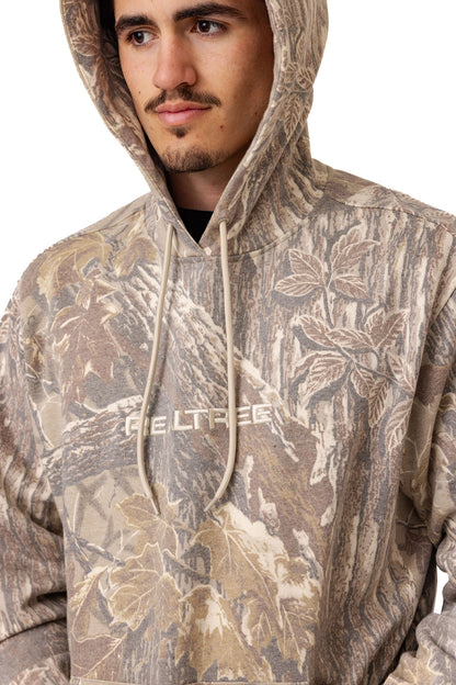 Realtree Unisex Faded Camo Poly Cotton Hoodie - Realtree Xtra Grey