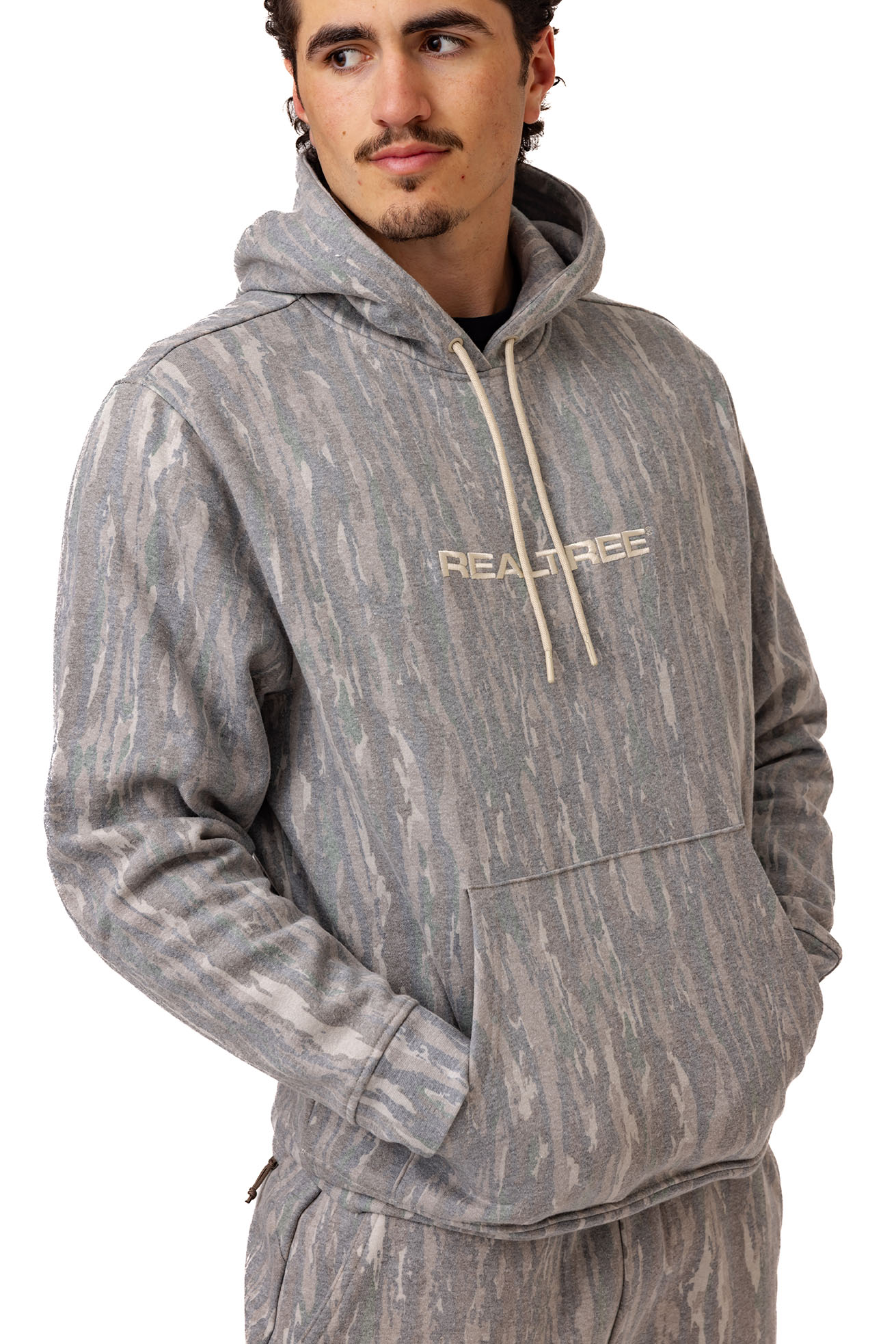 Realtree Unisex Faded Camo Poly Cotton Hoodie - Realtree Original