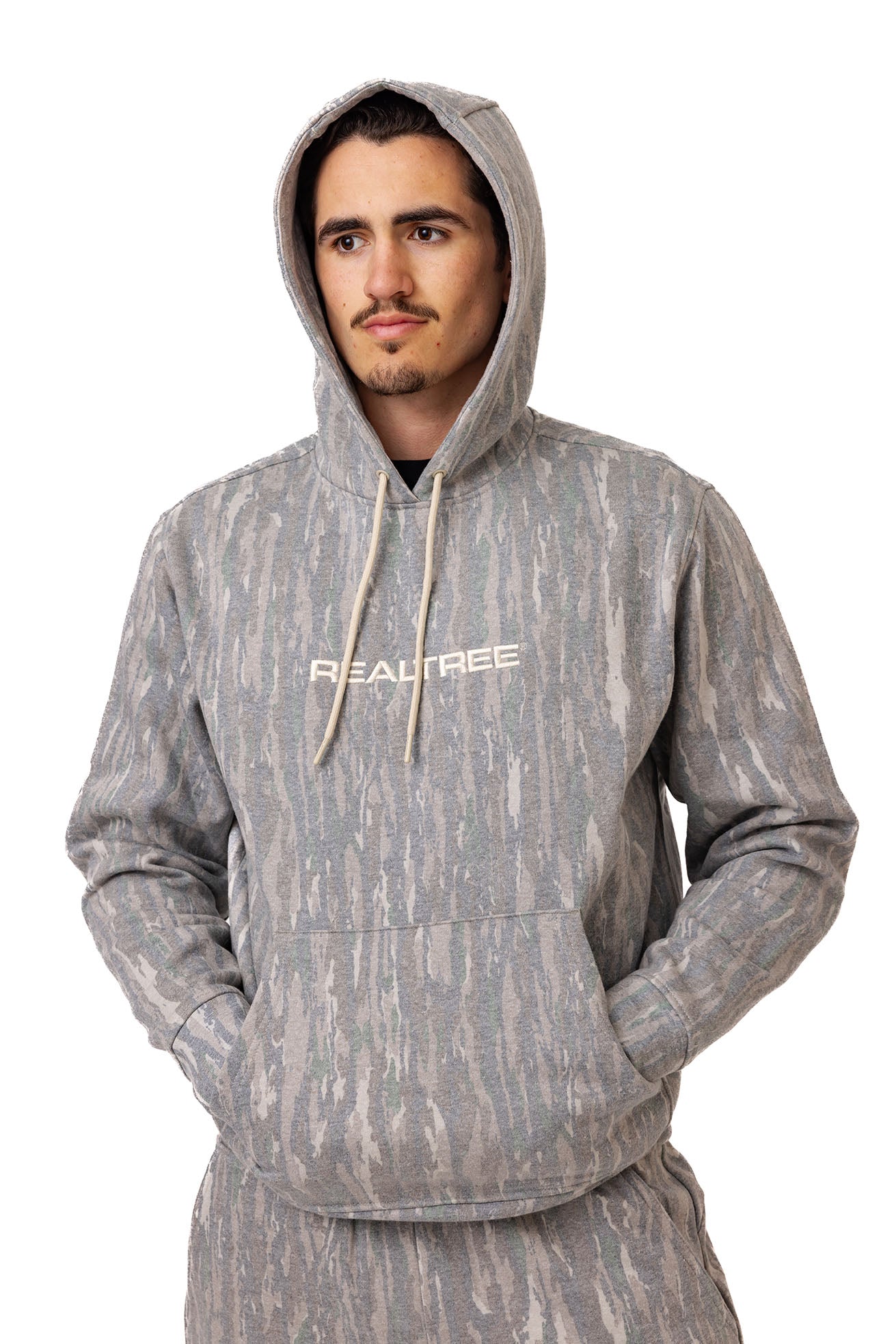 Realtree Unisex Faded Camo Poly Cotton Hoodie - Realtree Original
