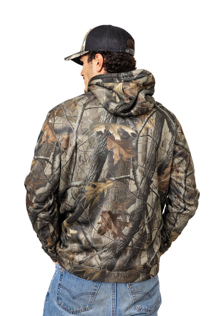 Realtree High Pile Camo Hoodie - Realtree Hardwoods