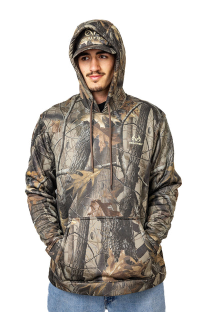 Realtree High Pile Camo Hoodie - Realtree Hardwoods