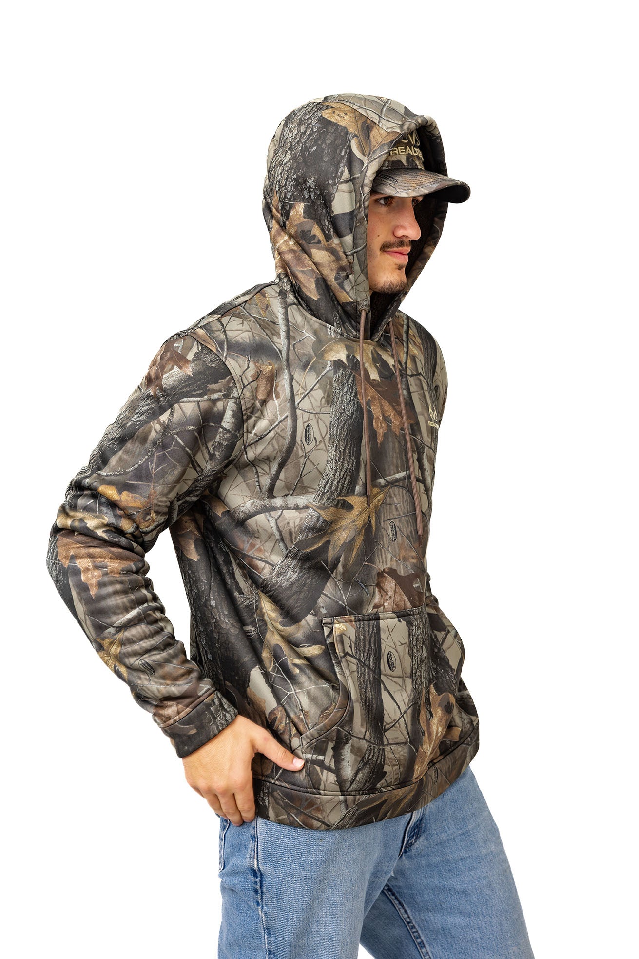 Realtree High Pile Camo Hoodie - Realtree Hardwoods