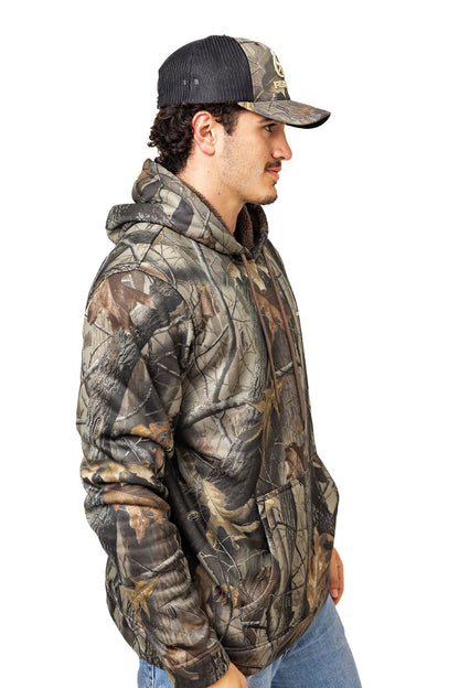 Realtree High Pile Camo Hoodie - Realtree Hardwoods