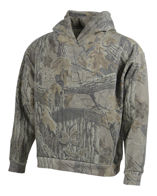 Realtree Banded Unisex On Brand Camo Hoodie - Realtree Xtra Grey