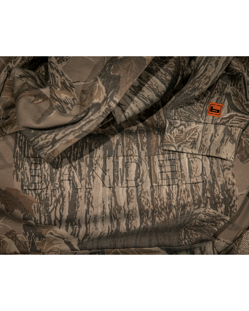 Realtree Banded Unisex On Brand Camo Hoodie - Realtree Xtra Grey