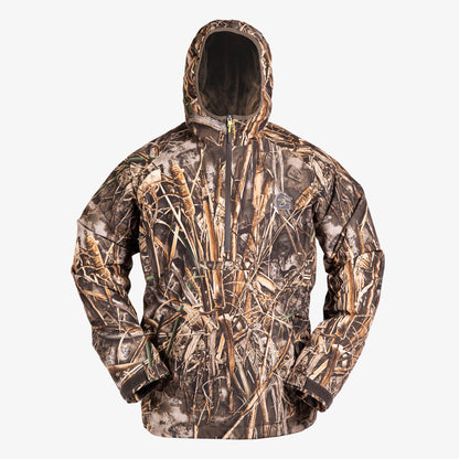 Realtree Gator Waders Waterproof 1/2 Zip Camo Bog Hoodie - Realtree MAX-7