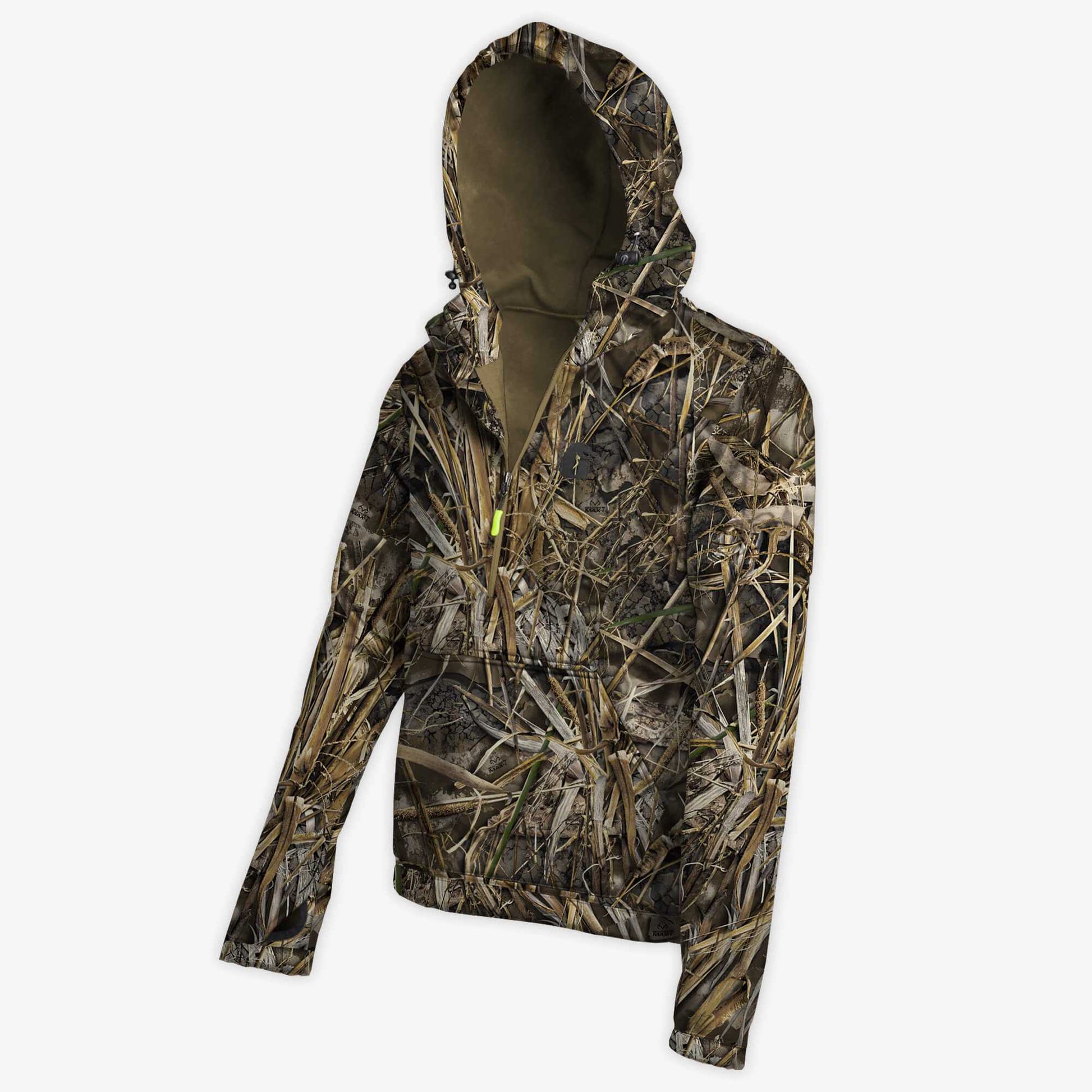 Realtree Gator Waders - Catahoula 1/2 Zip Camo Hoodie - Realtree MAX-7