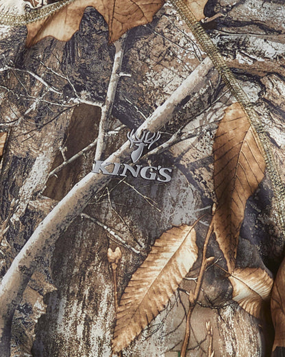 Realtree King's Camo Hunter Grid Fleece Full Zip Hunting Hoodie - Realtree EDGE