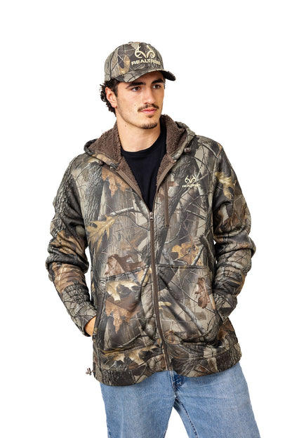 Realtree High Pile Camo Jacket - Realtree Hardwoods
